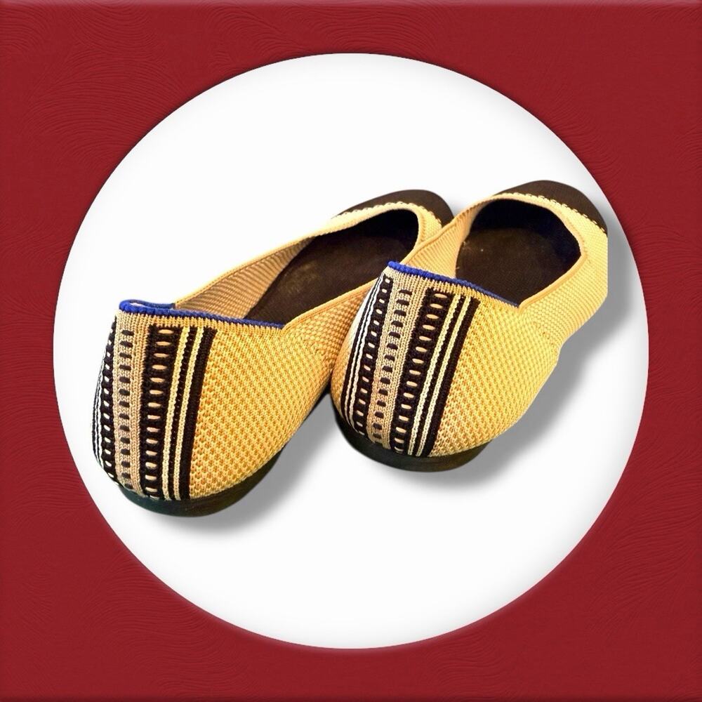 Rothy’s The Square In Tuxedo Size 8 Cream Black K… - image 3